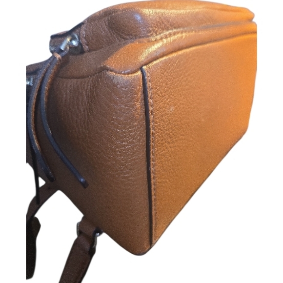 ♠️Kate Spade ♠️ New York LEILA Pebbled Leather Mini Dome Backpack - Brown/Tan - Picture 7 of 12